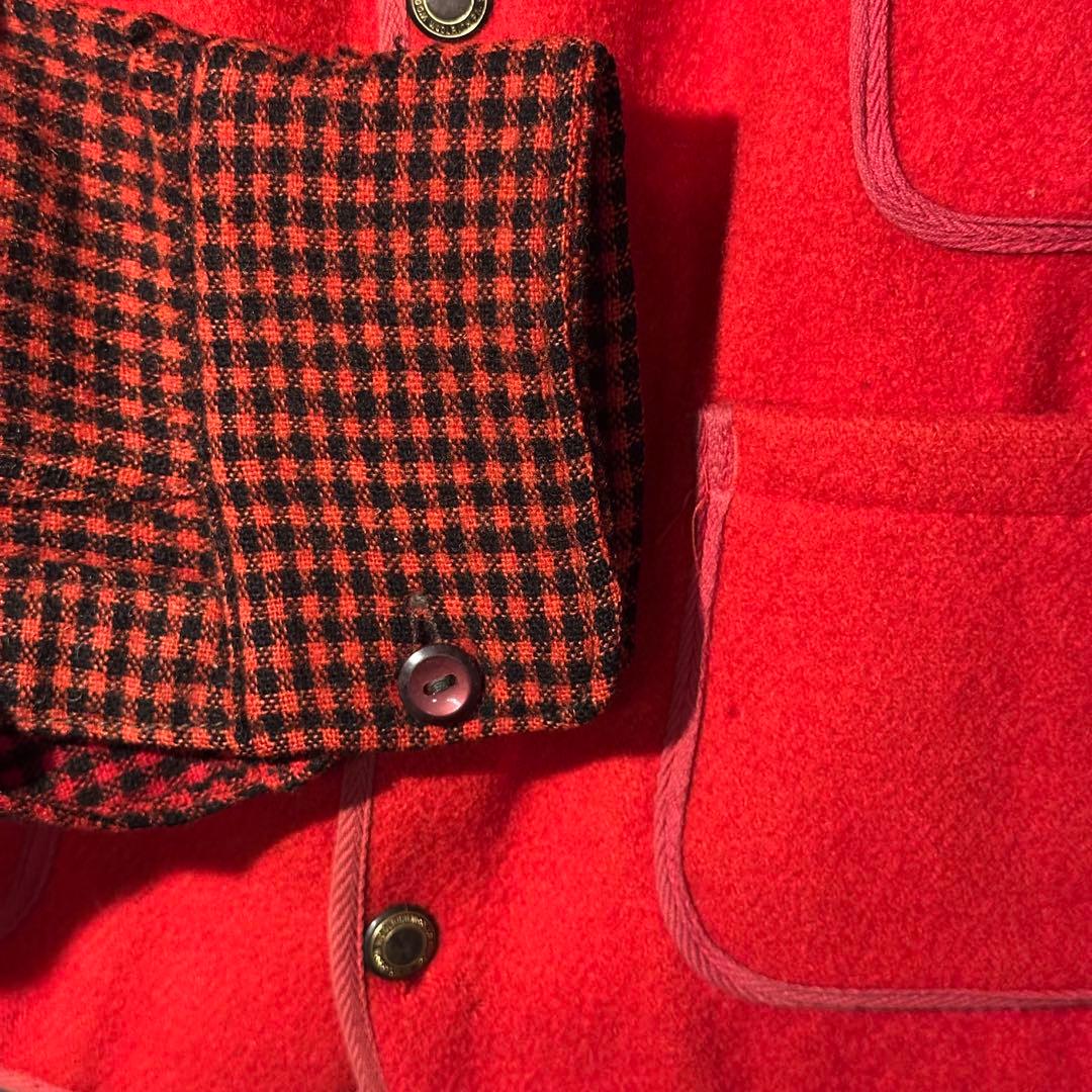か*す様 50s Woolrich ウールリッチ　ノーカラージャケット　ベスト
