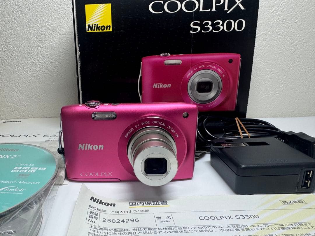 Nikon ニコン COOLPIX S3300 ピンク コンパクトデジタルカメラ