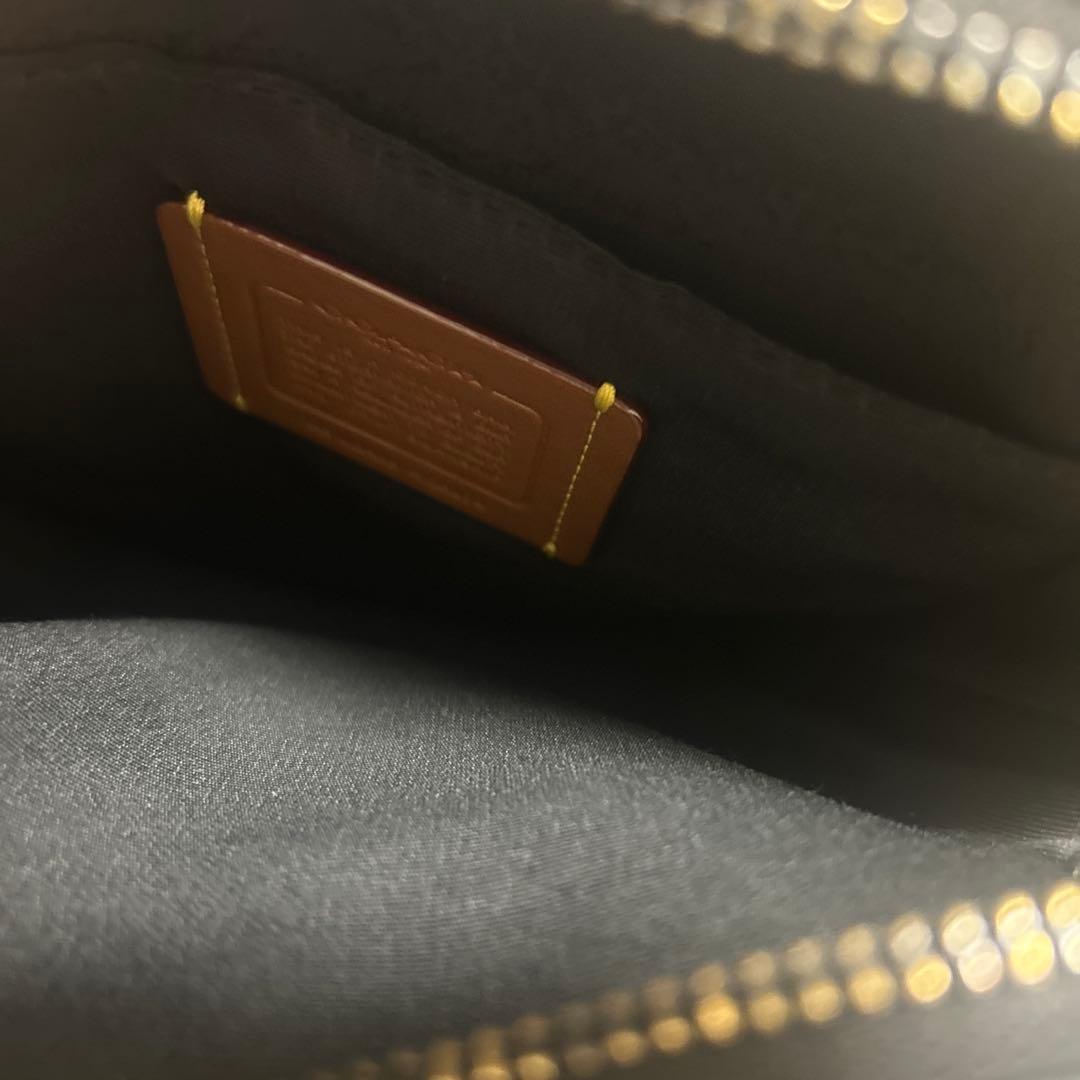 COACH 迷彩柄 ショルダーバッグ グレー