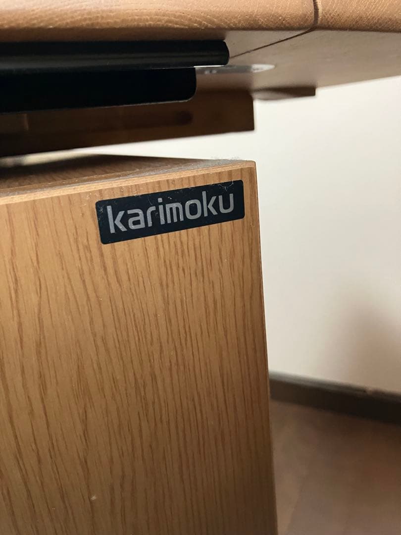 ★なりこ★カリモク学習机　ハート型取っ手の木製ワゴン　脇机　袖机