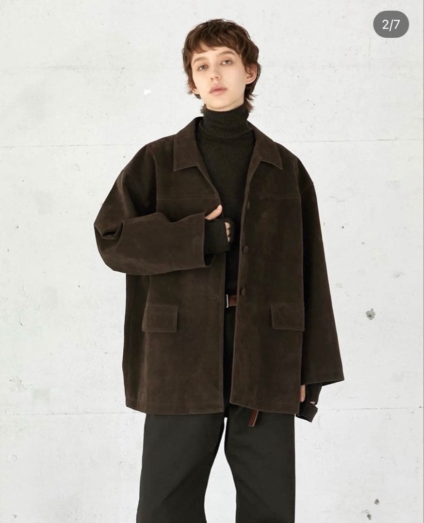 eco suede coverall ブラウン la peau de gem.