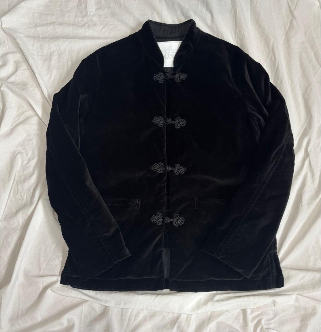 UNITED ARROWS & SONS ベロア チャイナ ジャケット 中綿