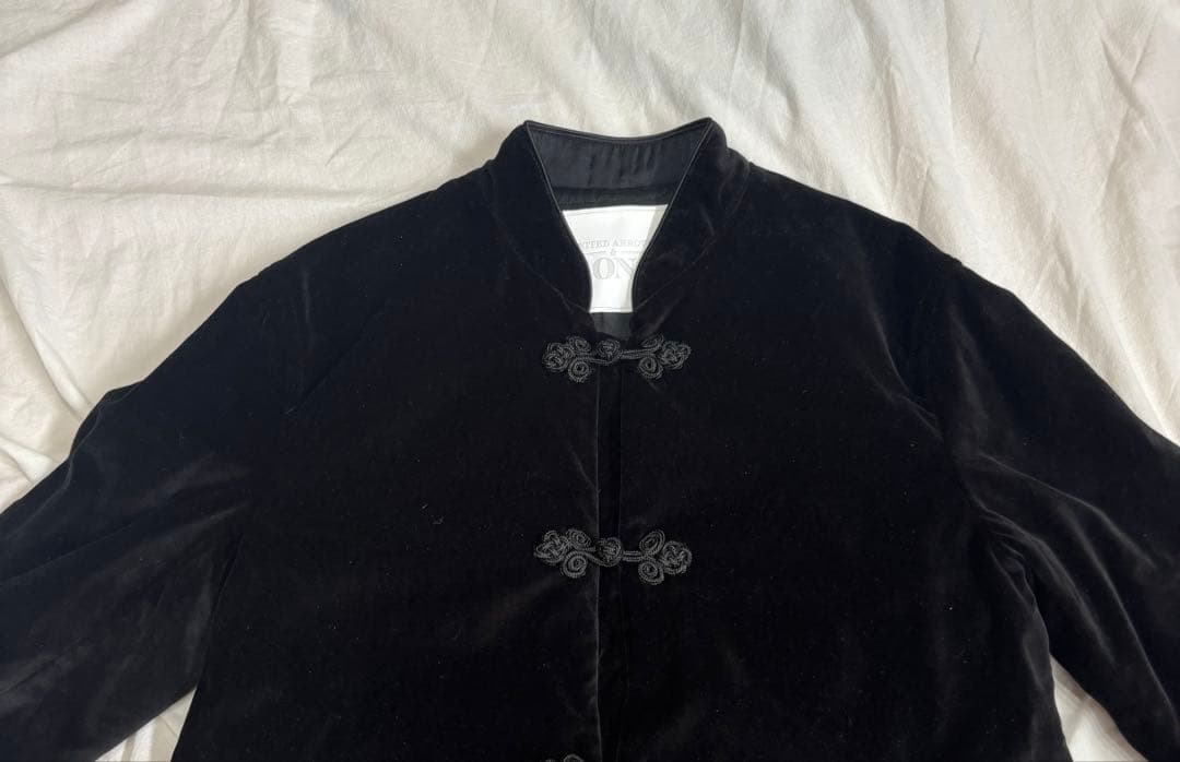 UNITED ARROWS & SONS ベロア チャイナ ジャケット 中綿