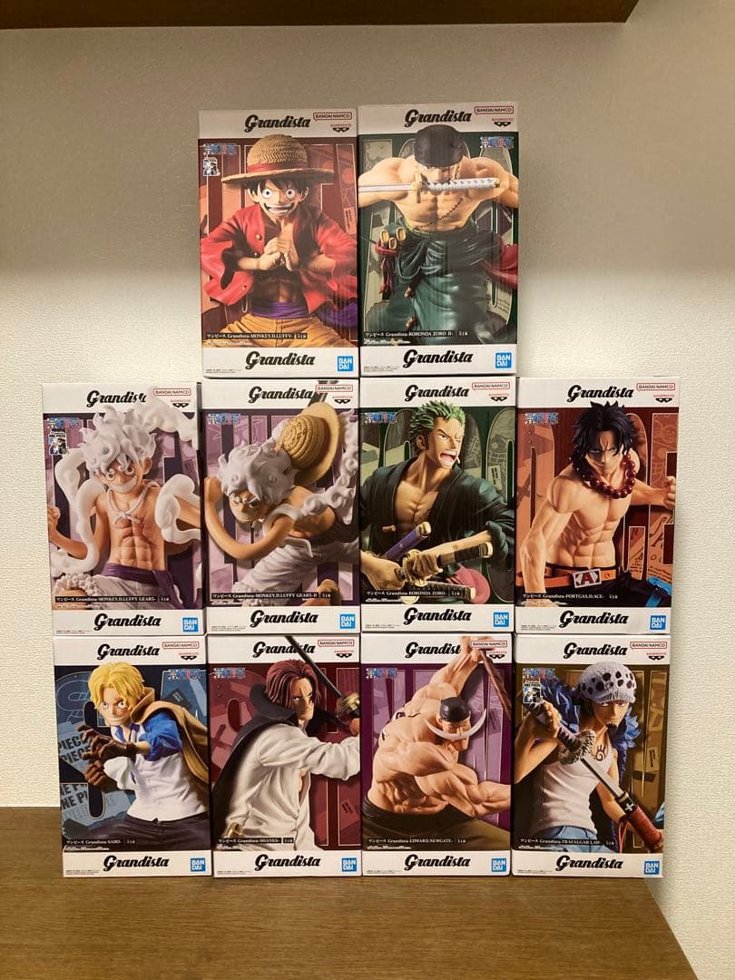 ワンピース Grandista フィギュア 10体セット ルフィ ゾロ エース他