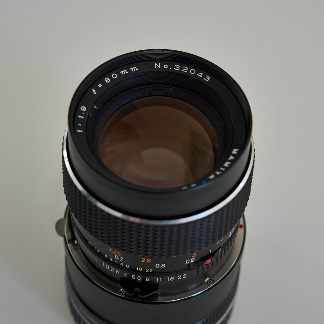 レンズ(単焦点) MAMIYA SEKOR C 80mm f1.9 + Fotodiox GFX