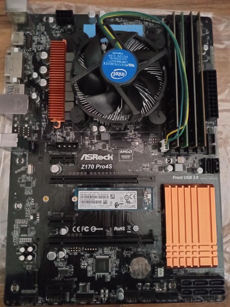 ASRock Z170 Pro4S マザーボードメモリCPU付ジャンク