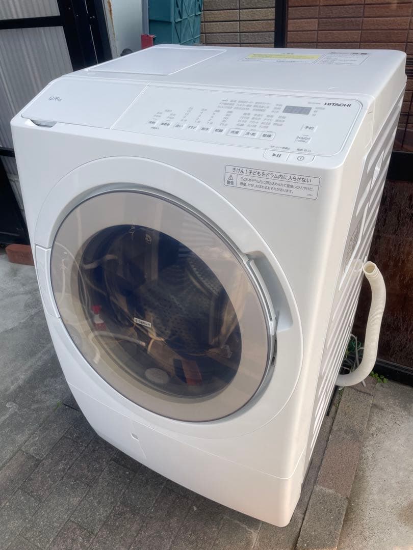 【高年式❗️ほぼ未使用】2024年製 日立ドラム式洗濯機 BD-SV120KL