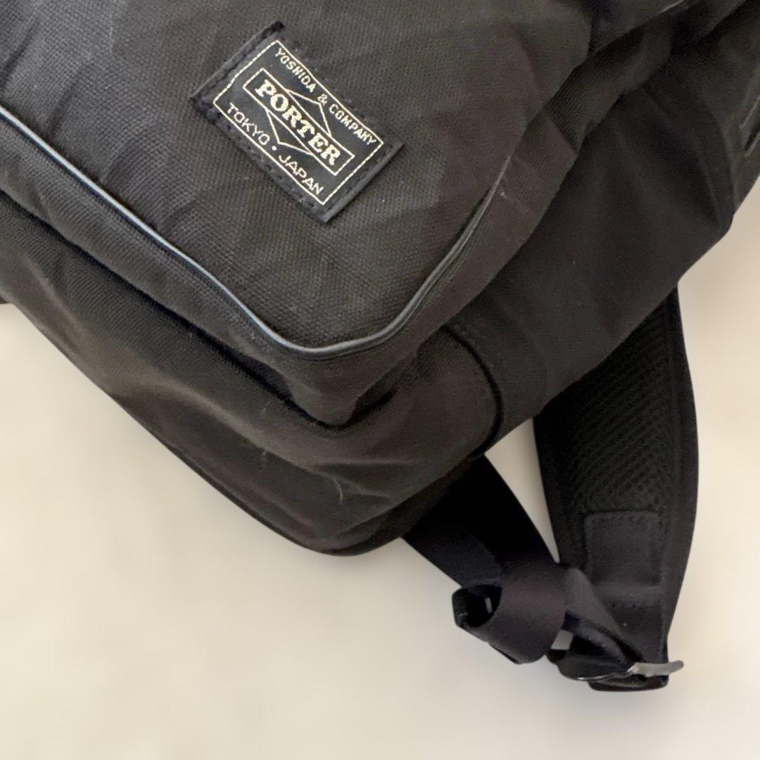 美品✨現行✨ポーター ハイブリッド リュック 黒　2層
