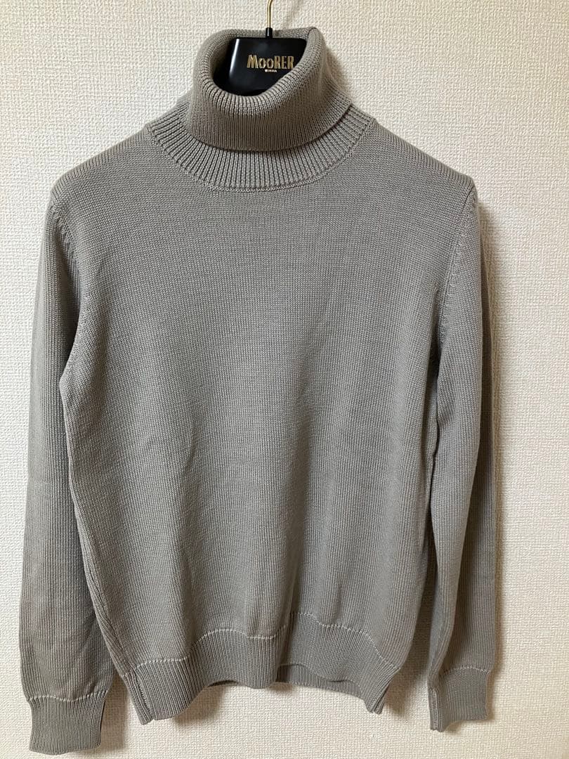 未使用 バフィー BAFY 5G ミドルゲージ タートルネックニット ウール