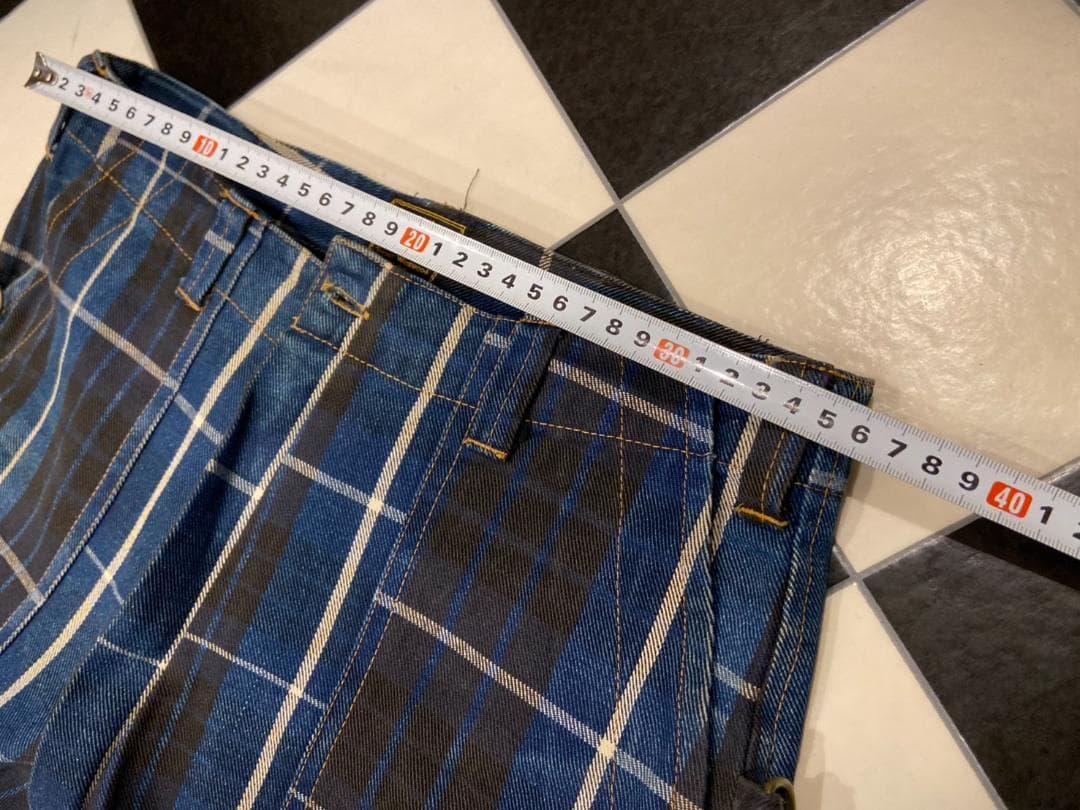 ◇ヴィヴィアンウエストウッド アングロマニア チェック ボンテージパンツ ブルー