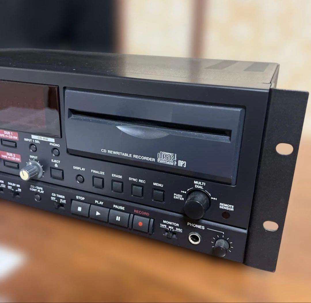 【美品】TASCAM CC-222SLMKII CDレコーダー・カセットデッキ