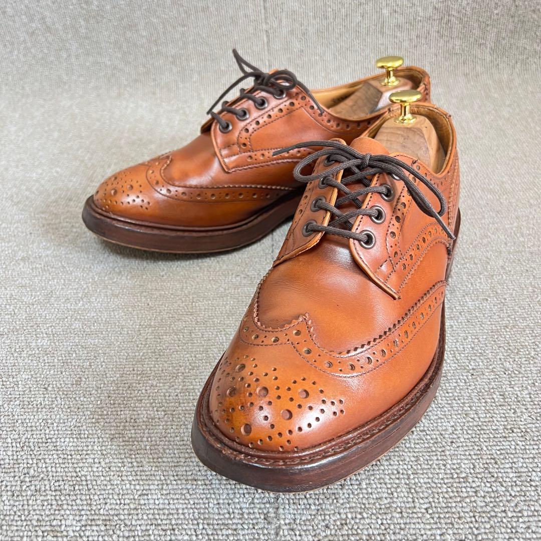 トリッカーズ Tricker's バートン ウィングチップ UK8.5