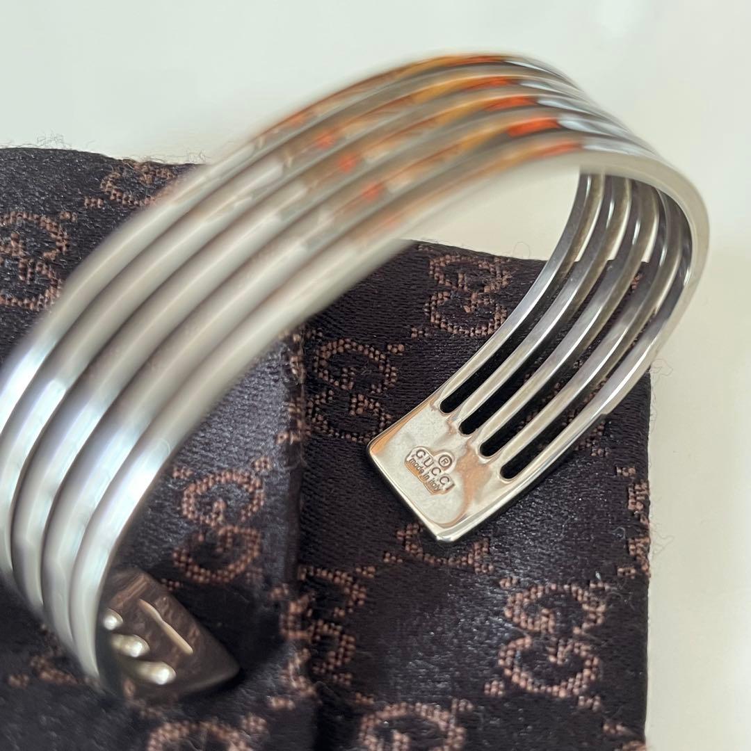 GUCCI 5連　バングル　シルバー925