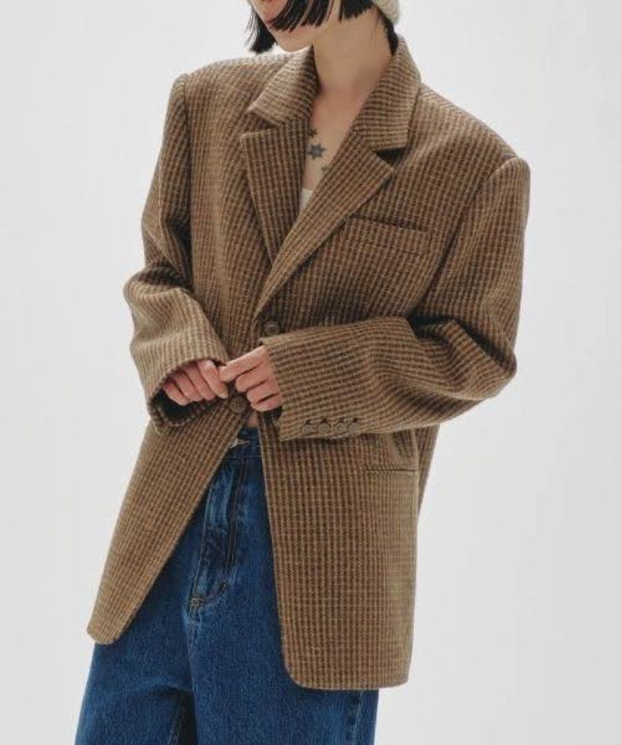 TODAYFUL トゥデイフル ウールチェックジャケット 正規品 38 美品