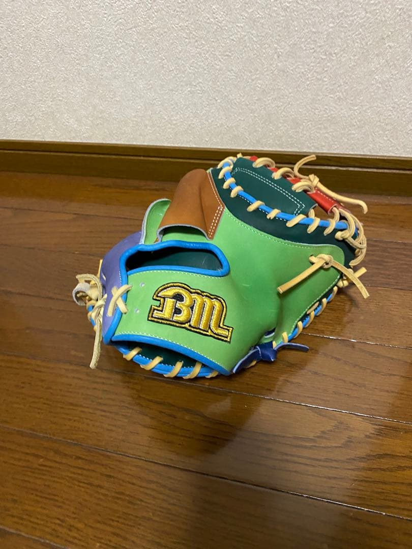 BM（ベースマン）軟式キャッチャーミット　多色デザイン