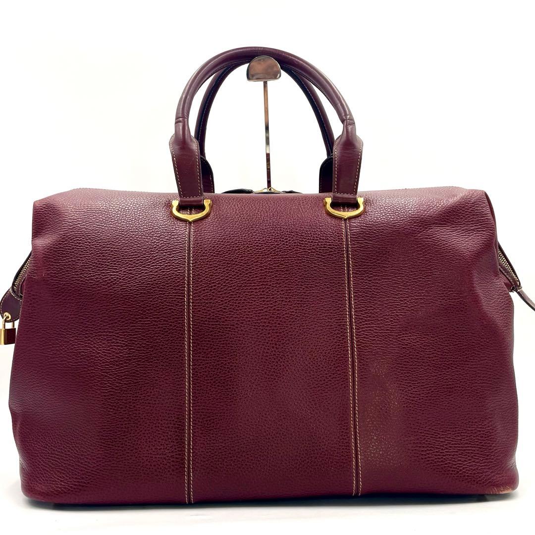 【美品・大容量】カルティエ マストライン C金具 ボストンバッグ2way 本革