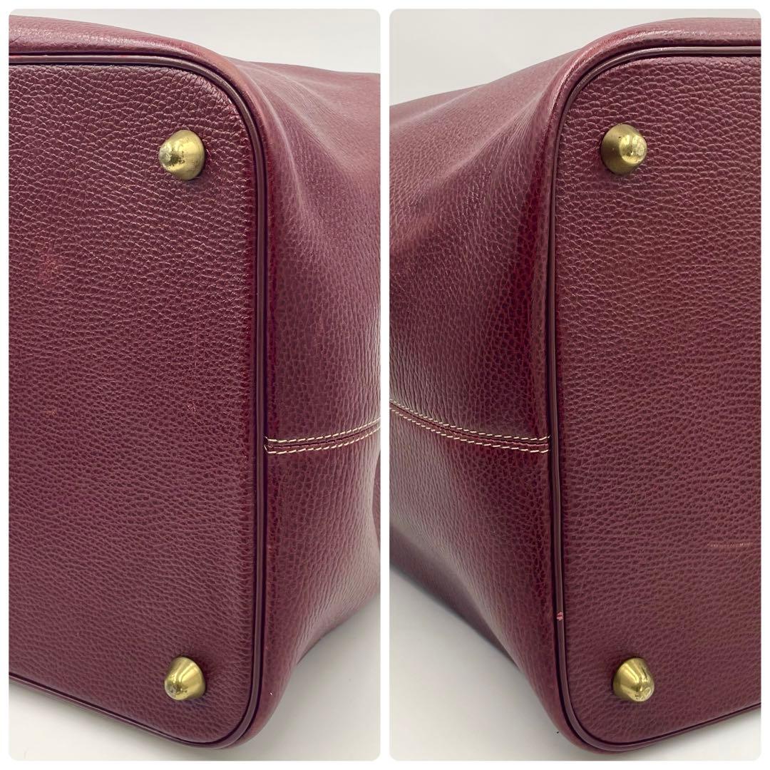 【美品・大容量】カルティエ マストライン C金具 ボストンバッグ2way 本革