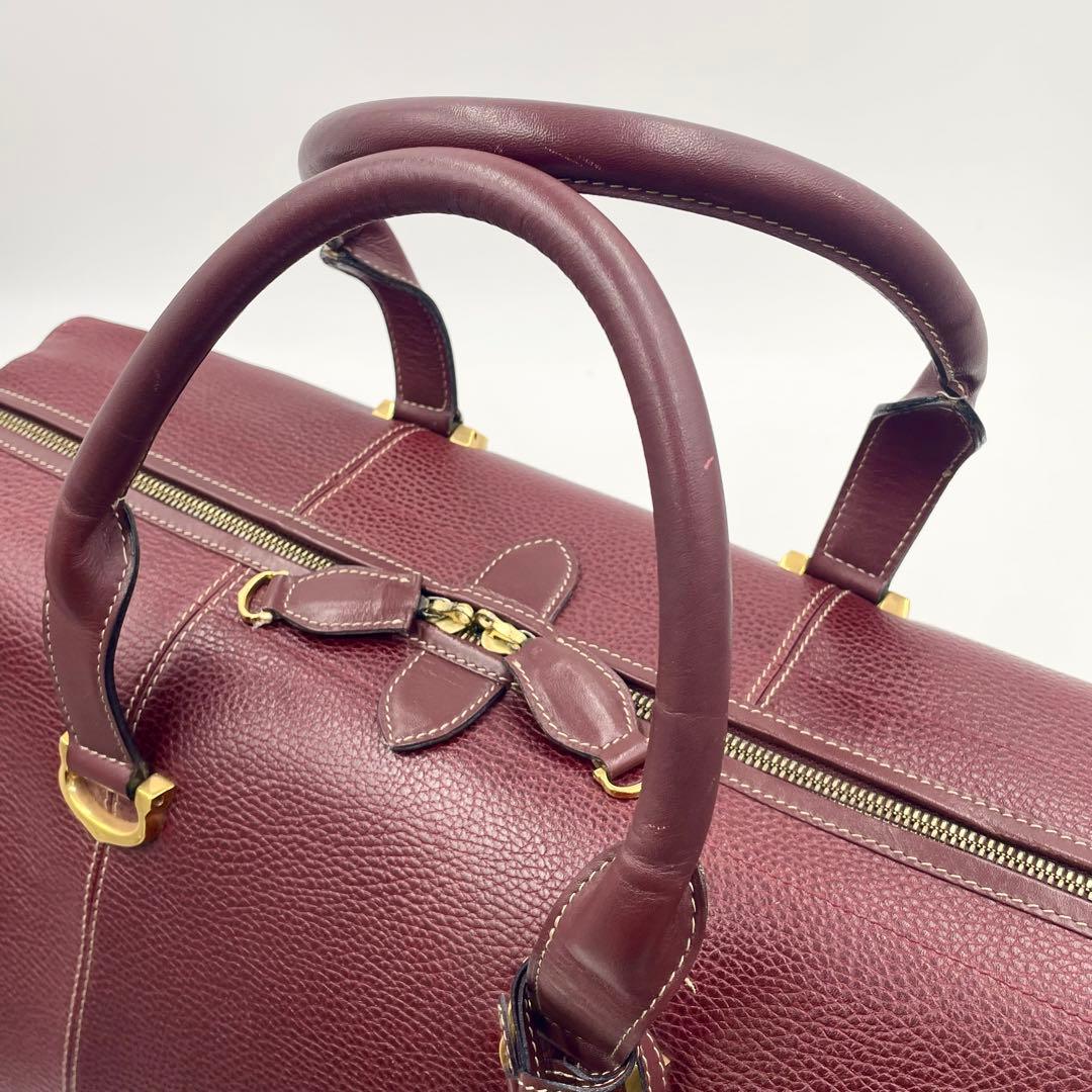 【美品・大容量】カルティエ マストライン C金具 ボストンバッグ2way 本革