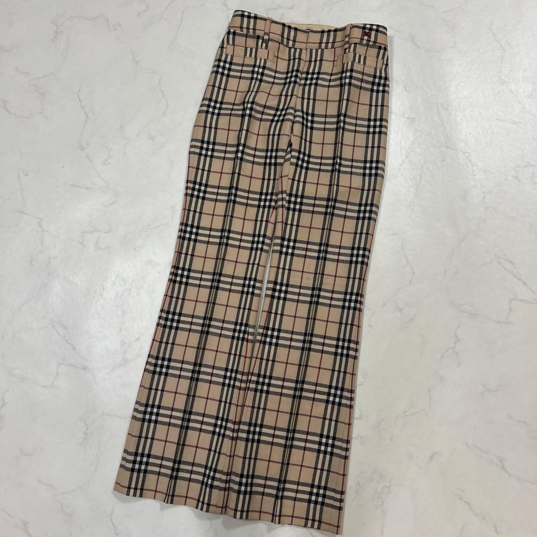 【新品】BURBERRY BLUELABEL ノバチェック　タックパンツ　日本製