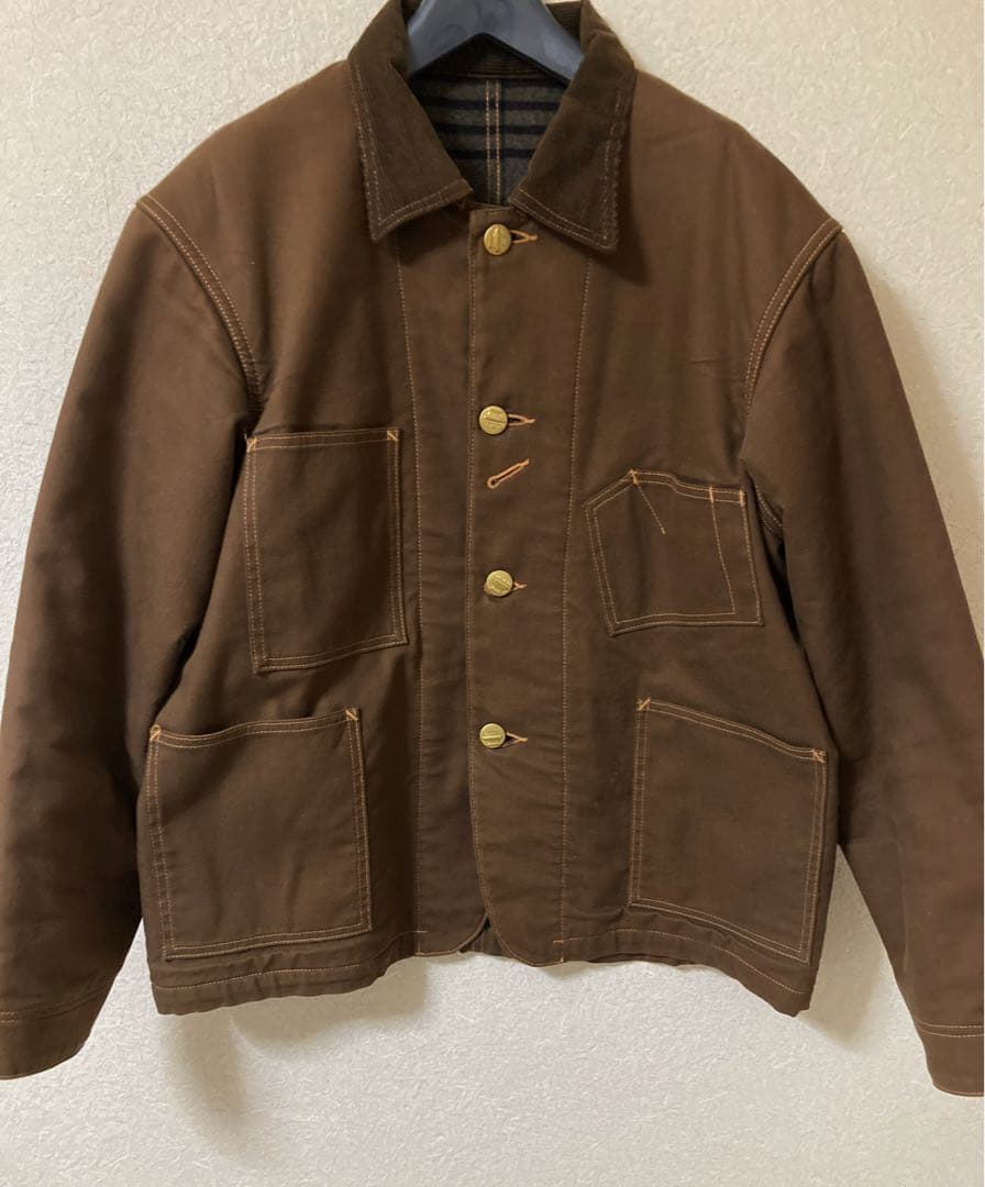 atlast&co カバーオール　ブラウン lot681J サイズ44