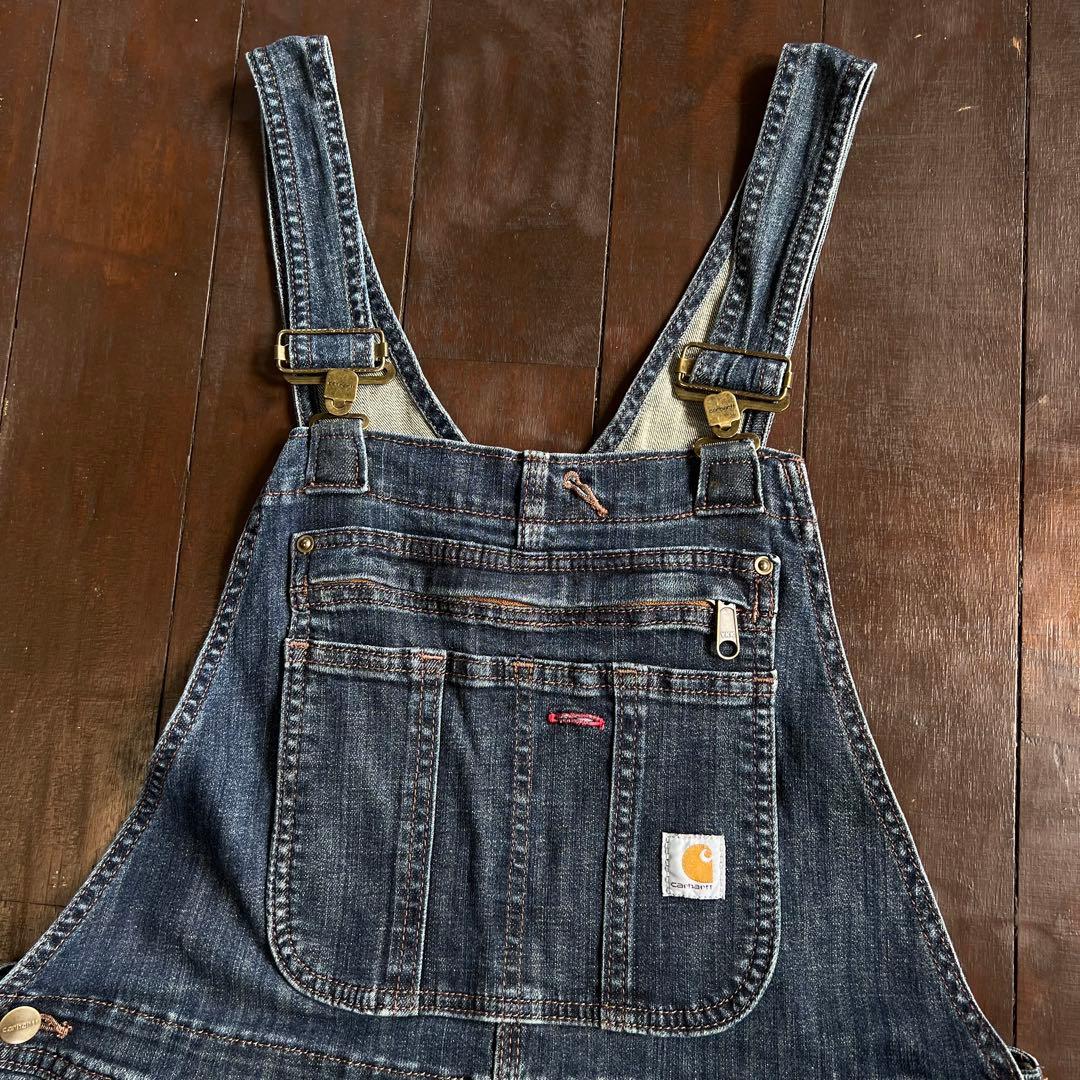 美品！！【Carhartt カーハート】デニムオーバーオール ダブルニー y2k