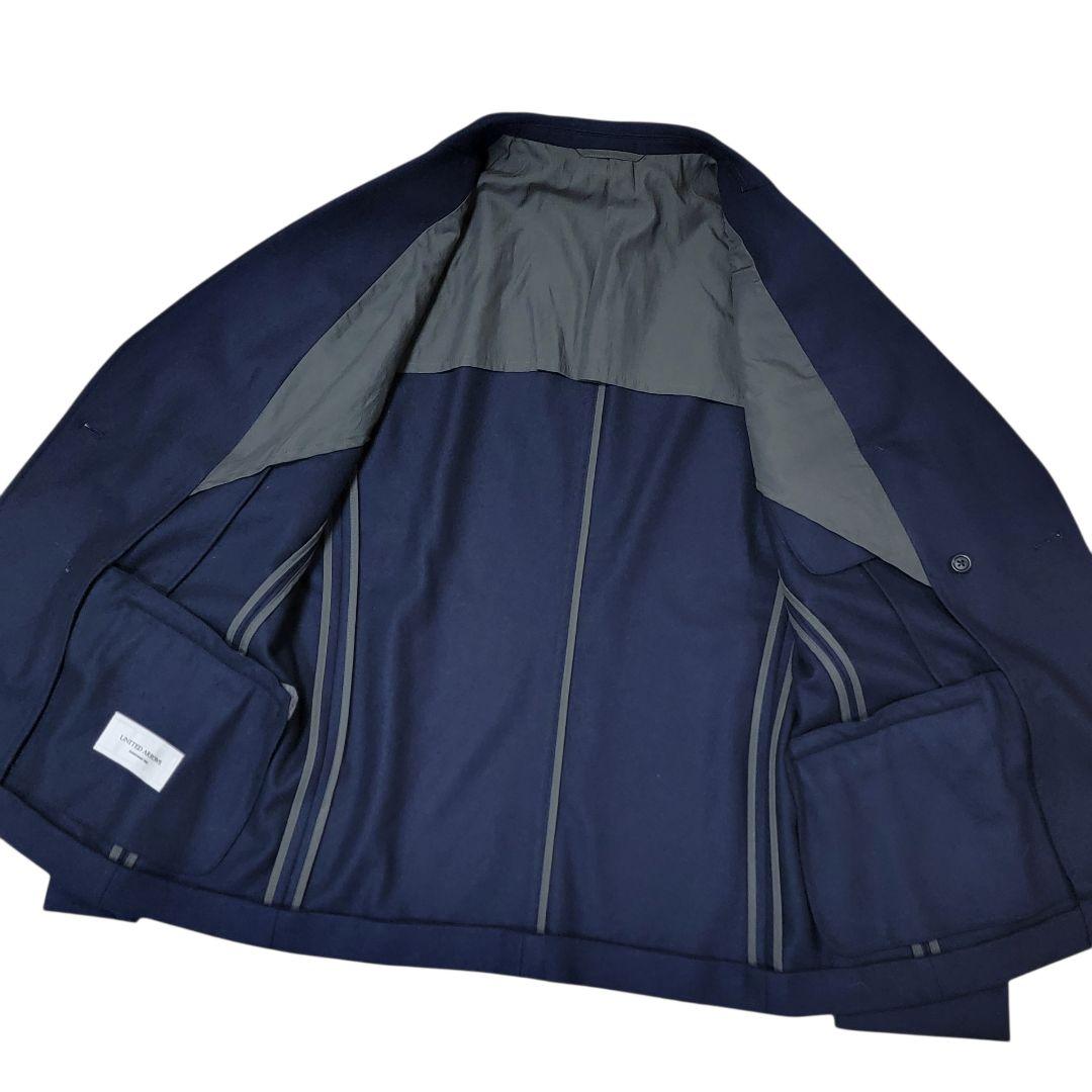 ほぼ未使用 OCEANS掲載 ブランネル D6B ダブルジャケット 48 紺