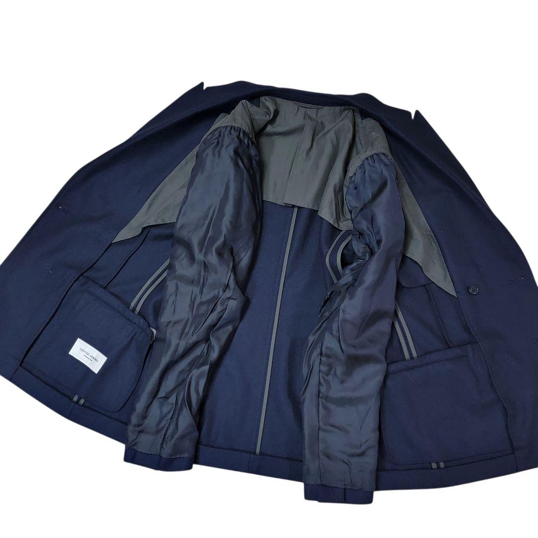 ほぼ未使用 OCEANS掲載 ブランネル D6B ダブルジャケット 48 紺