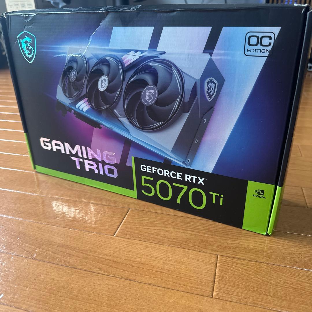 グラフィックボード・グラボ・ビデオカード MSI RTX5070ti 16G GAMING TRIO OC PLUS
