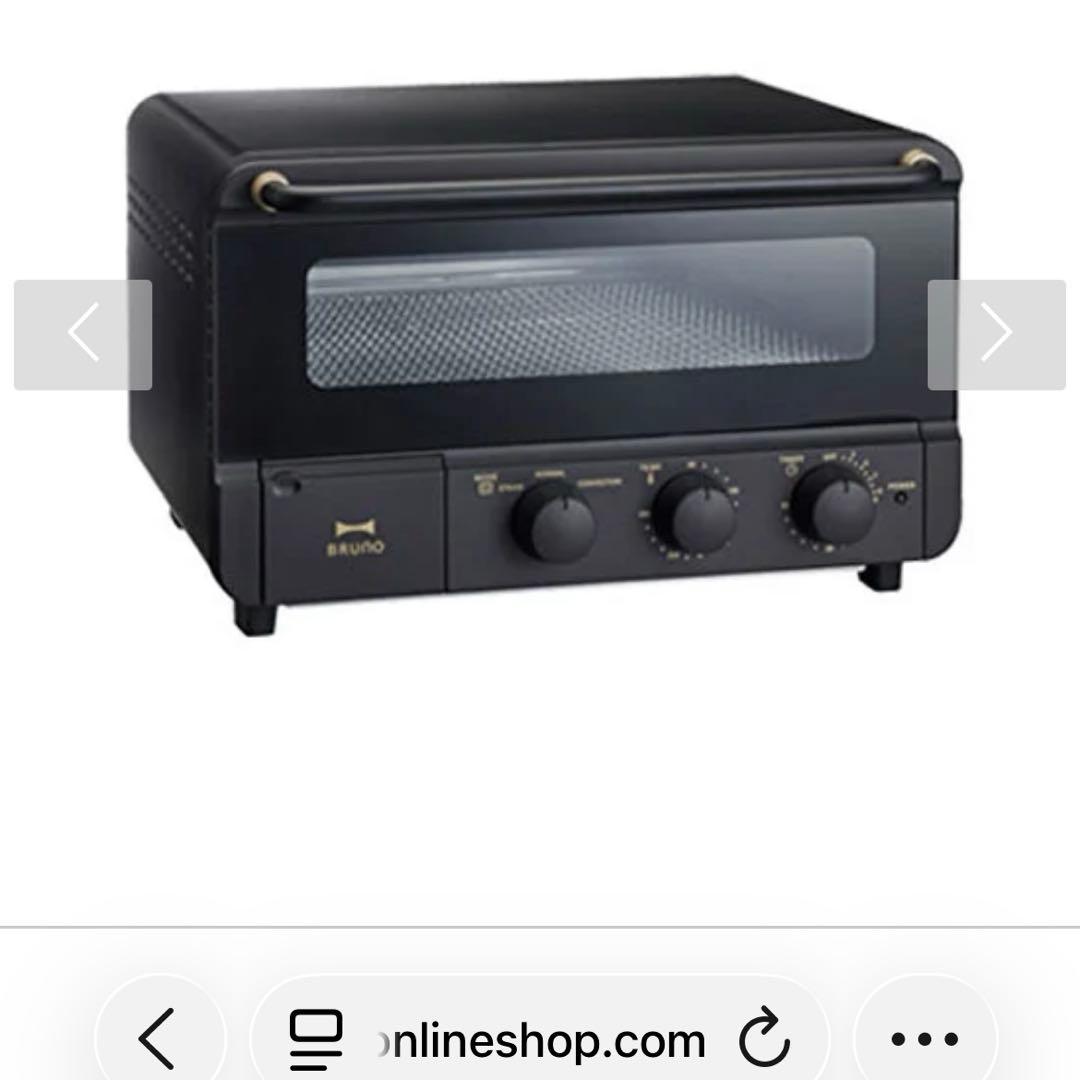 新品未使用ブルーノ スチーム＆ベイク トースター ブラックBOE067-BK