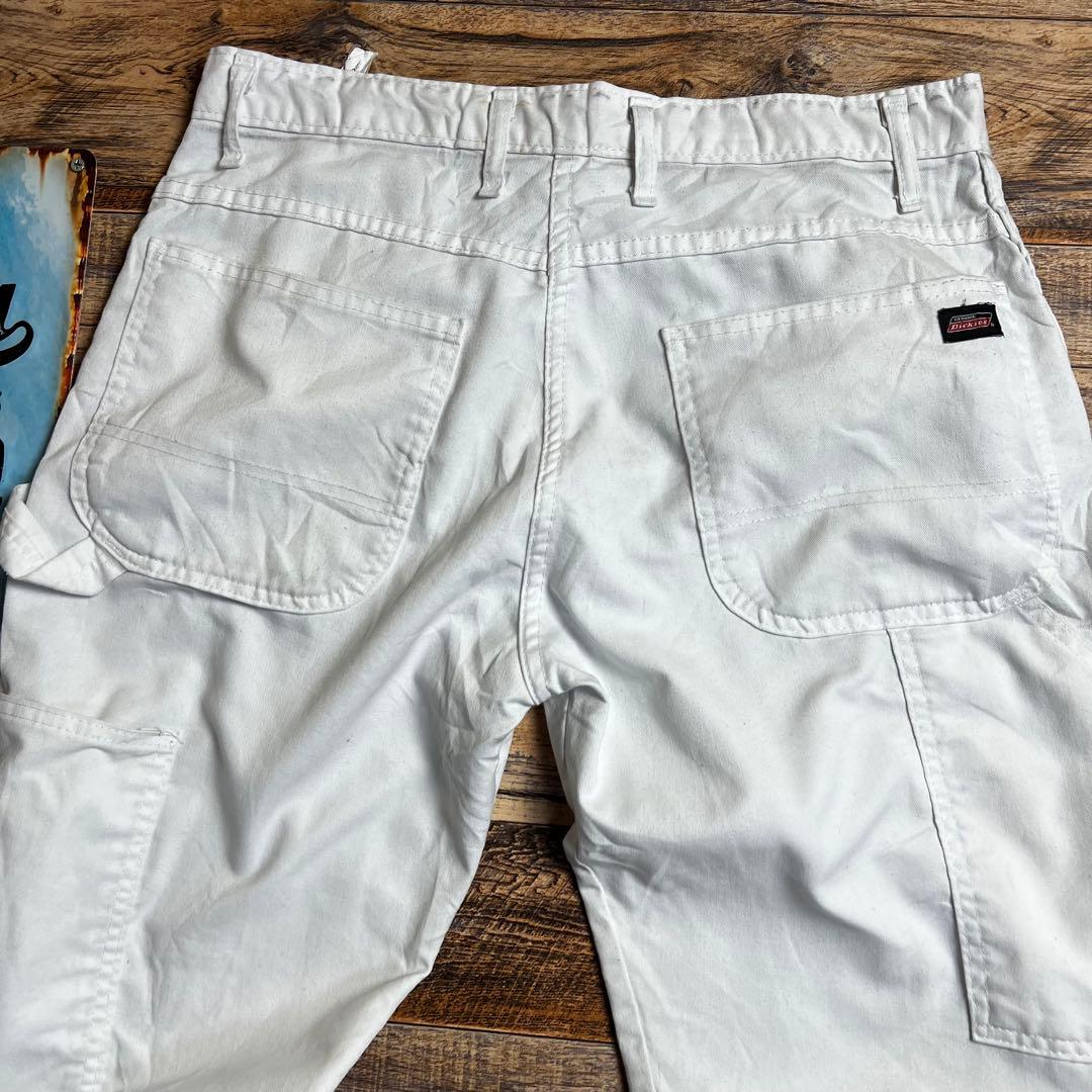 な*は様 Dickies ペインターパンツ ホワイト W34ワークパンツ 古着