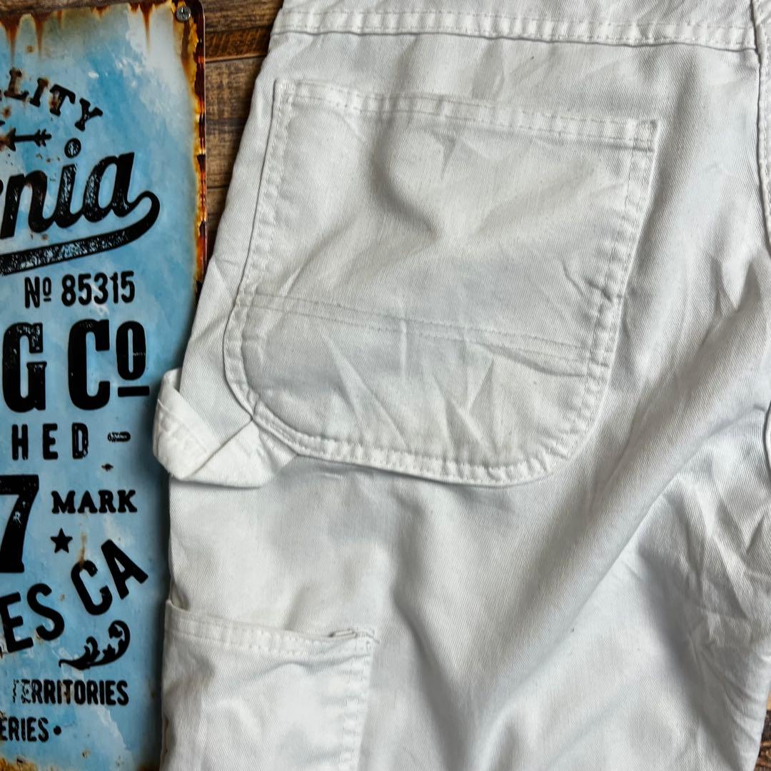 な*は様 Dickies ペインターパンツ ホワイト W34ワークパンツ 古着