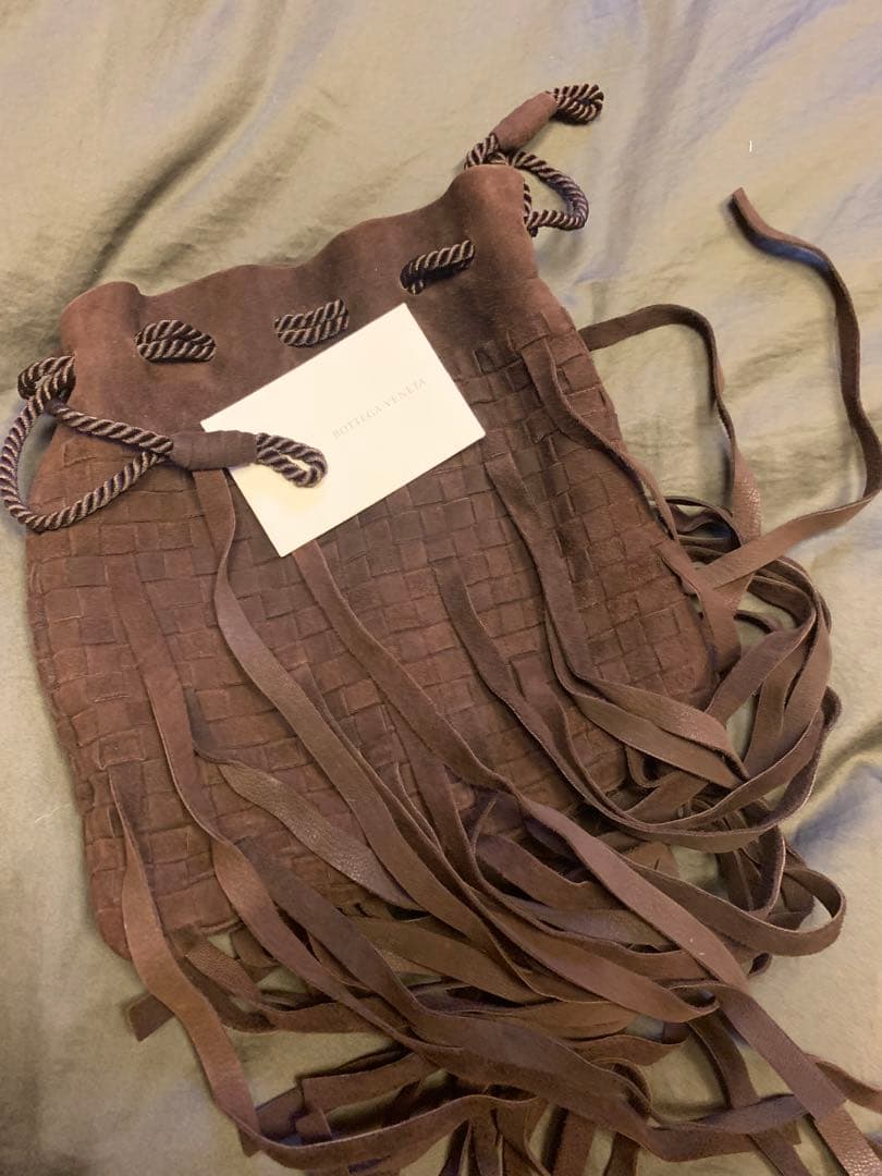 BOTTEGA VENETAフリンジ付き 編みバック
