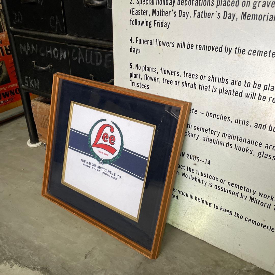 H.D. Lee 店舗什器 ヴィンテージ 額縁 額装 壁掛け インテリア B