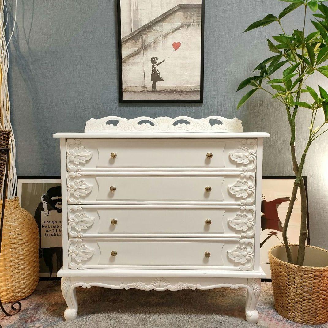 ビオレッタシリーズ猫脚 チェスト フレンチアンティーク 姫系 高級クラシック