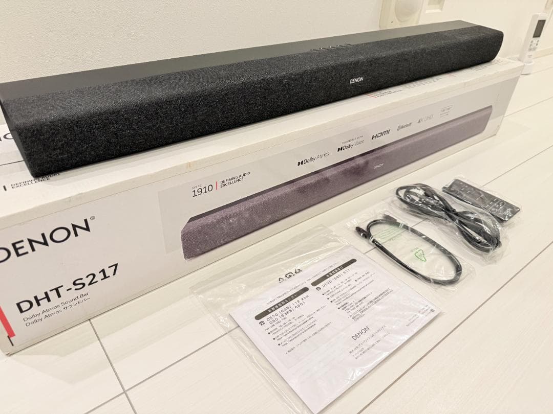 【美品】DENON DHT-S217 サウンドバー　デノン