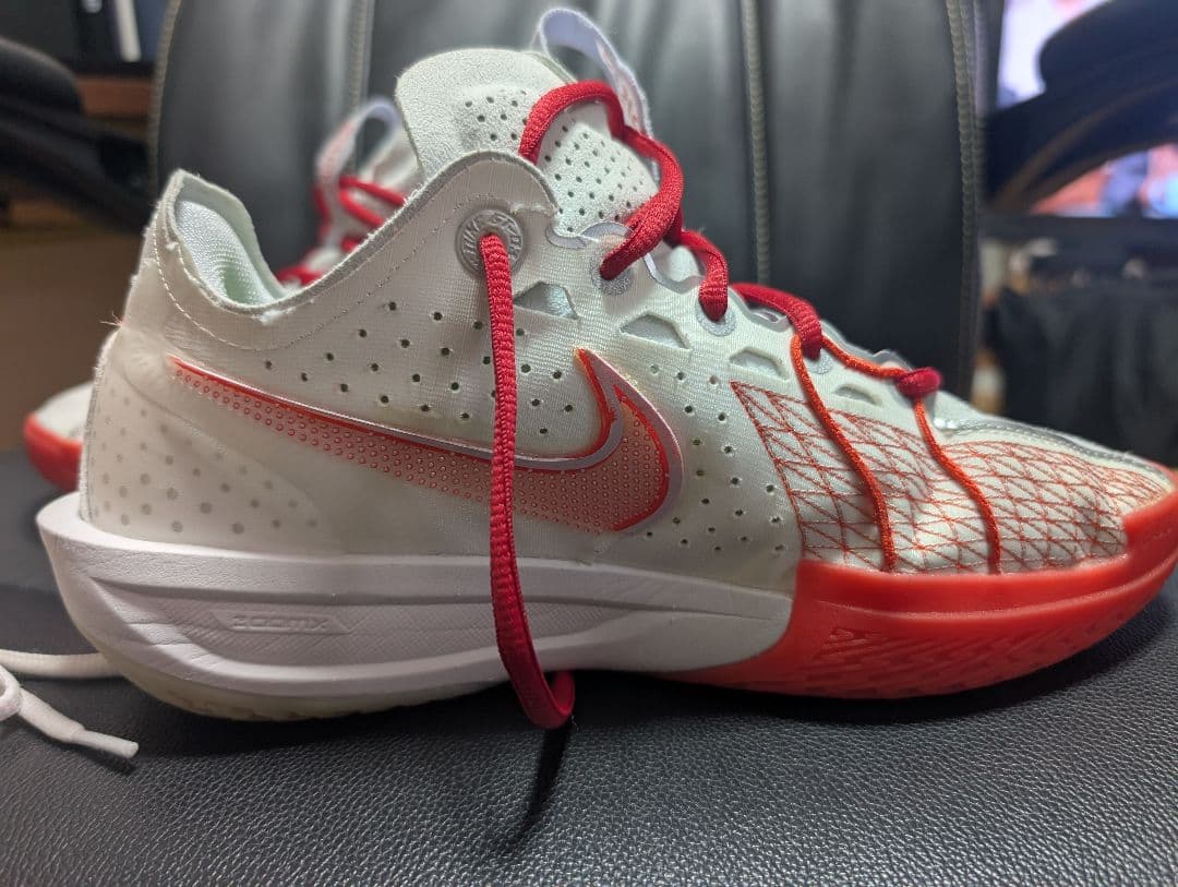 Nike GT CUT 3 EP ホワイト/レッド バスケットシューズ