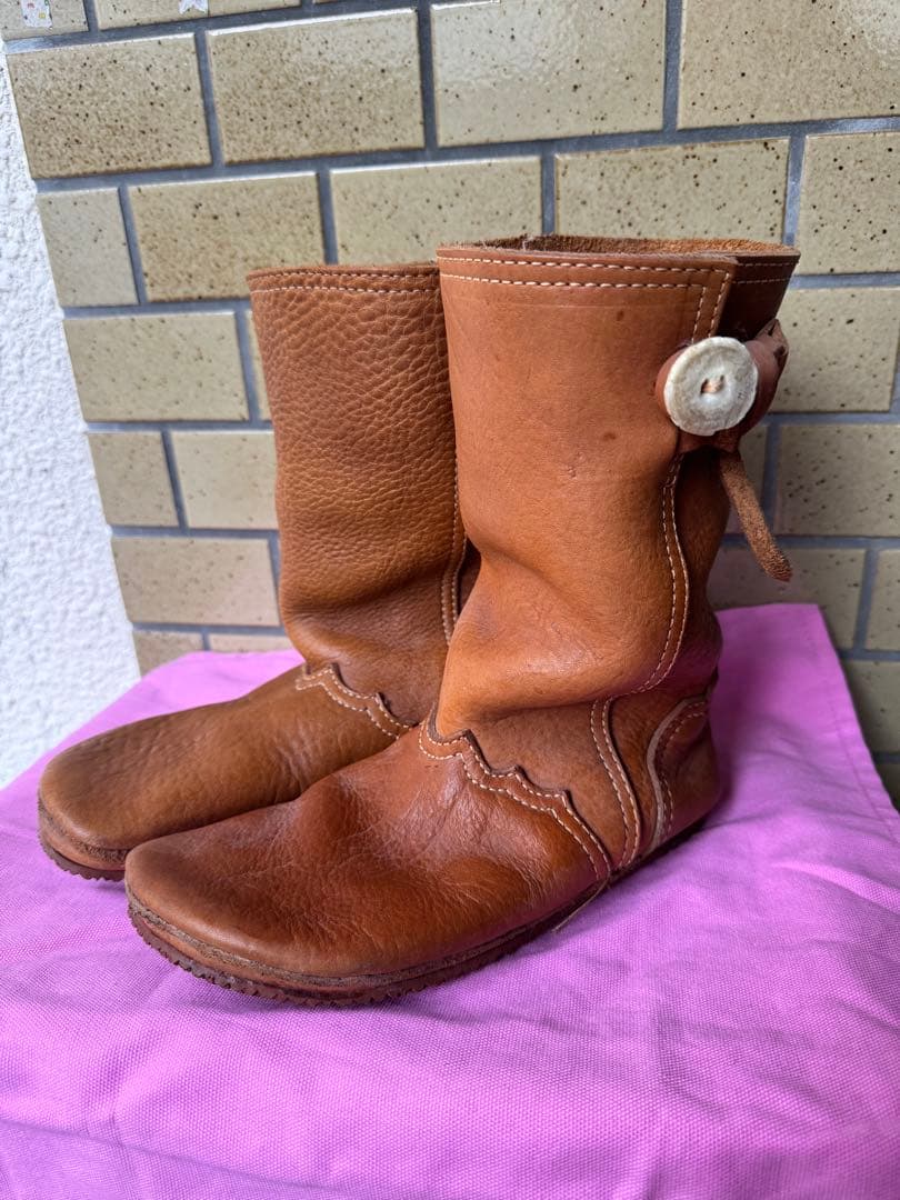 COMME des GARÇONS ブラウンショートブーツ