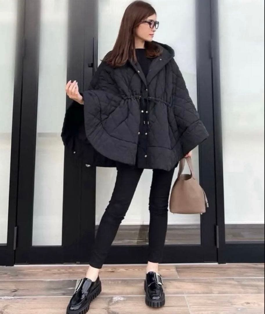 maison de Dolce. メゾンドドルチェ　キルティングポンチョ