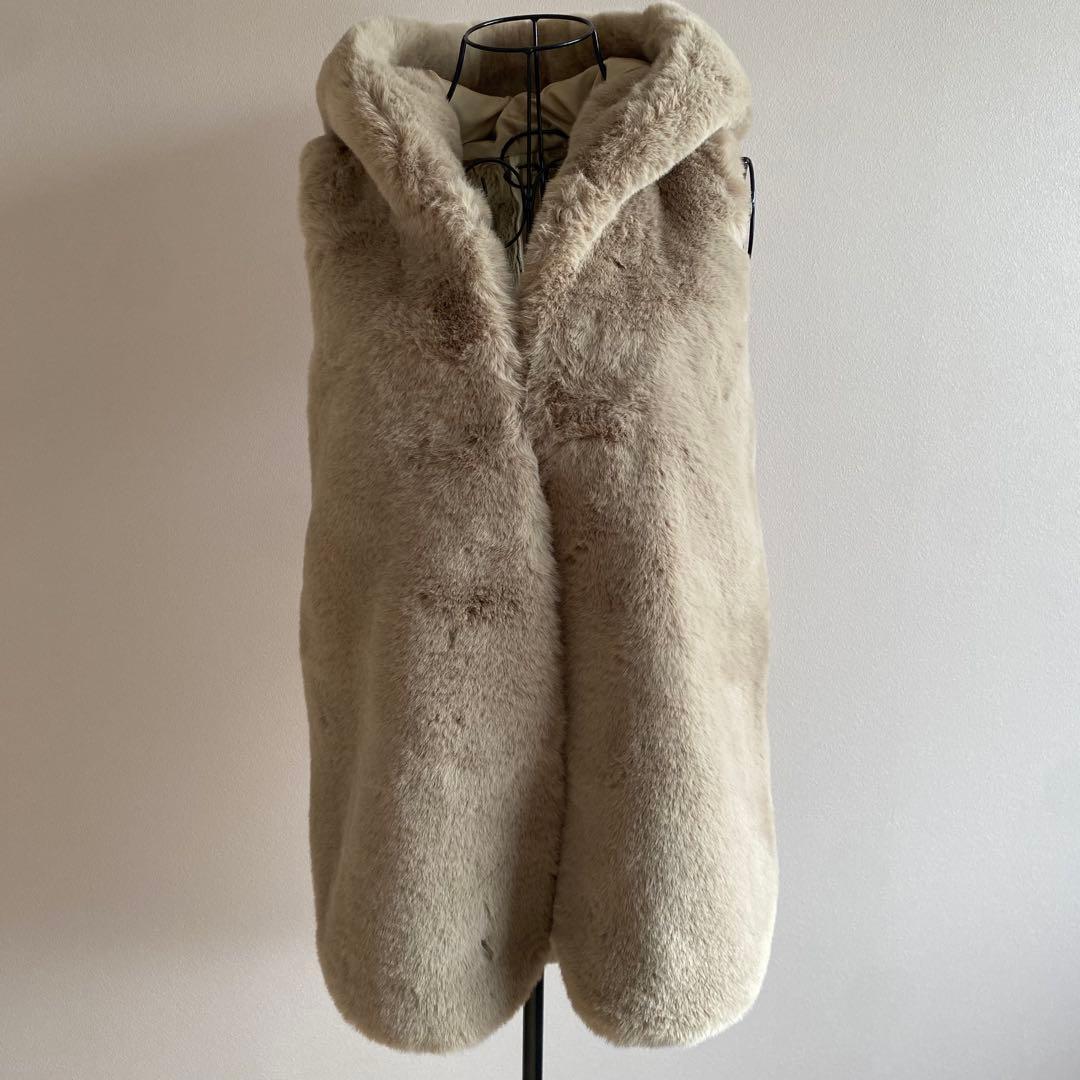 【新品】YAMADAYA Vin フーデッドファーベスト