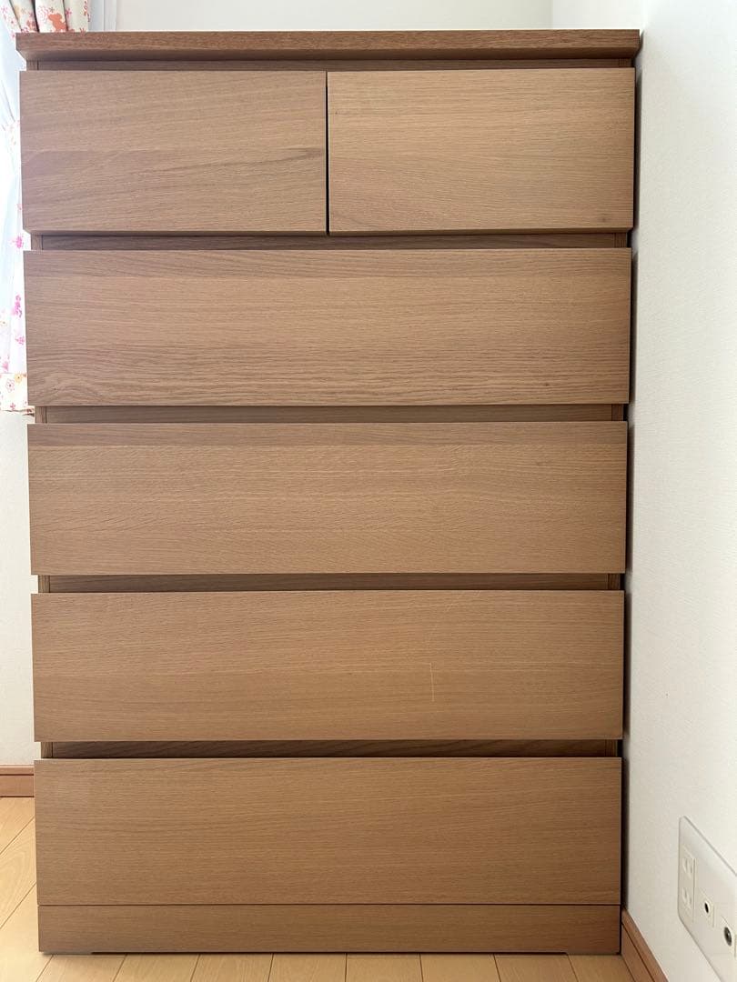 【送料込】IKEA マルム チェスト 引き出し6つ ③