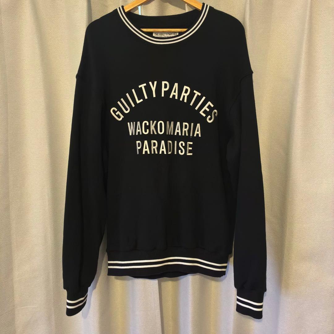 ワコマリア 美品 XL 即完売品 スウェット ブラック