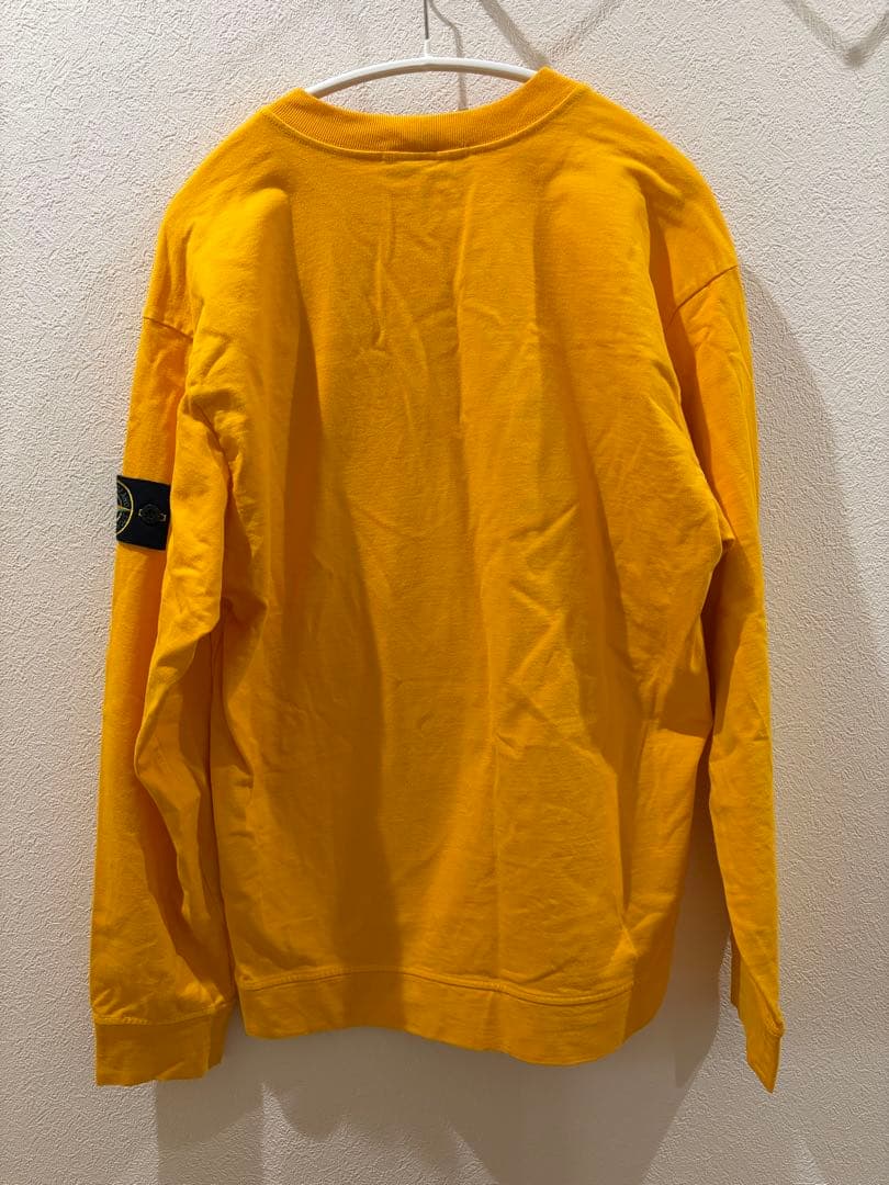 Stone コットントレーナー イエロー S