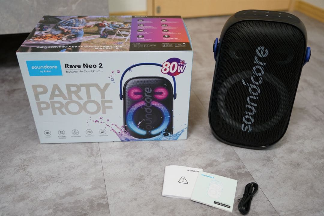 Soundcore Rave Neo 2 ポータブルスピーカー