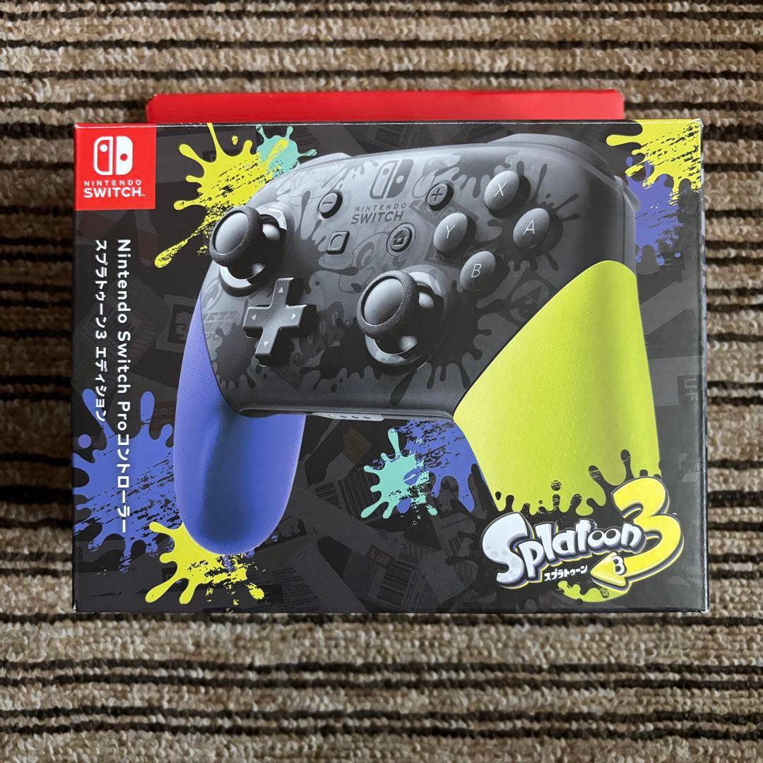 【新品】Nintendo Switch 純正 プロコン スプラトゥーン3 ①