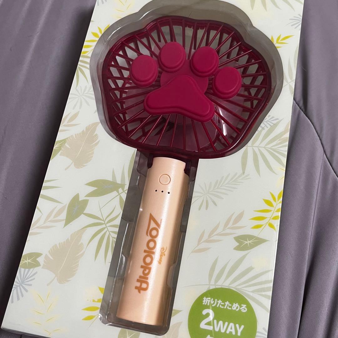 ディズニーストア　ズートピア　ニック　ポータブルファン　アイスキャンディ型