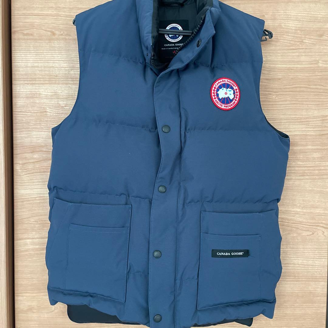 値下げコメント歓迎　　ダウンベスト　グレーネイビー