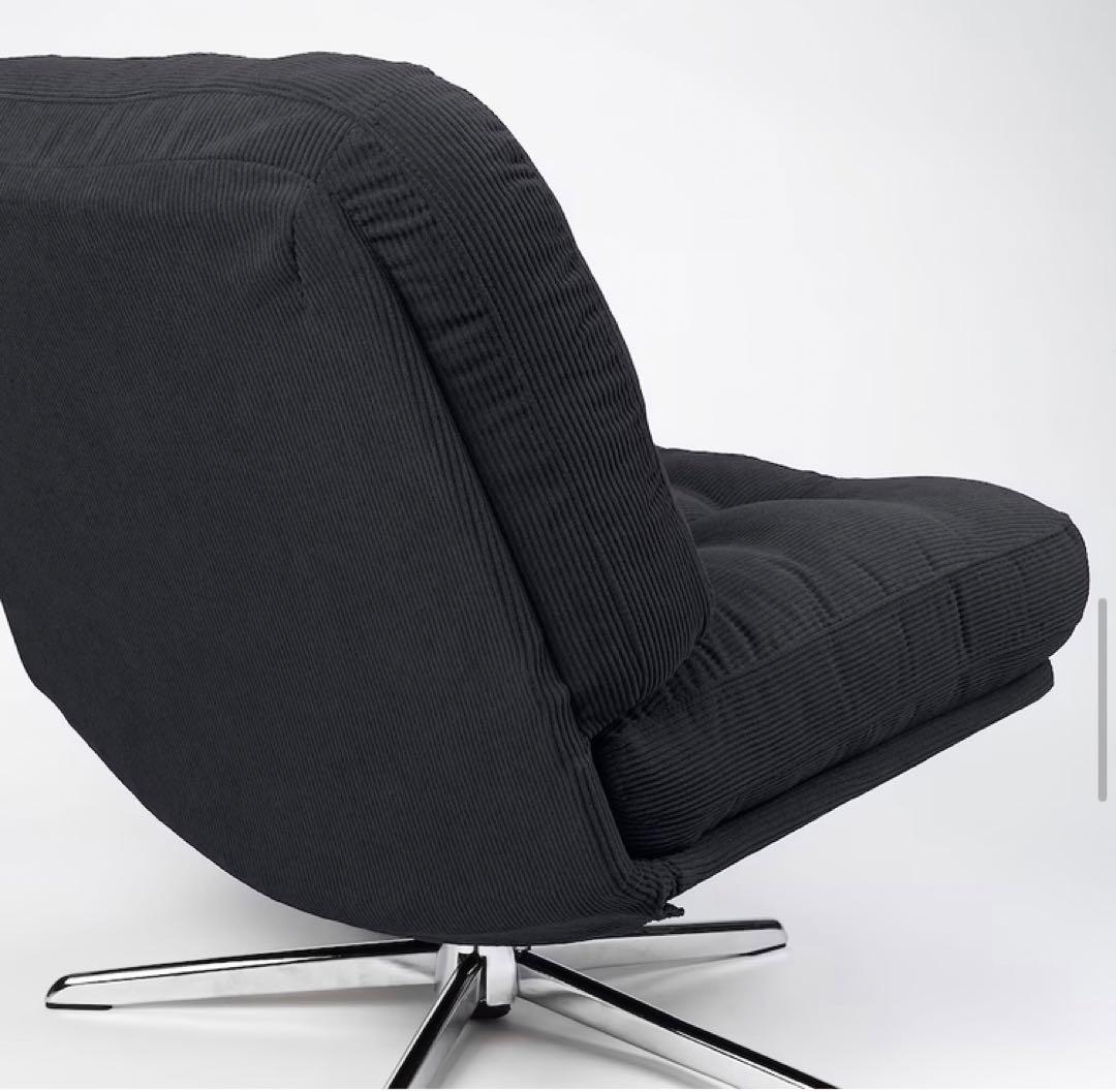 新品未開封イケア　DYVLINGE 一人掛け回転パーソナルチェア ブラック　01