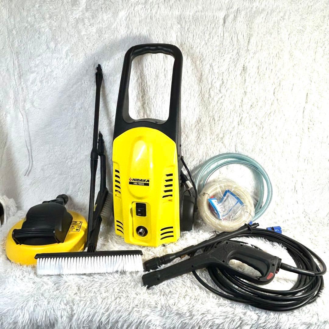 【付属品多数】HIDAKA HK-1890 高圧洗浄機 60Hz 西日本用