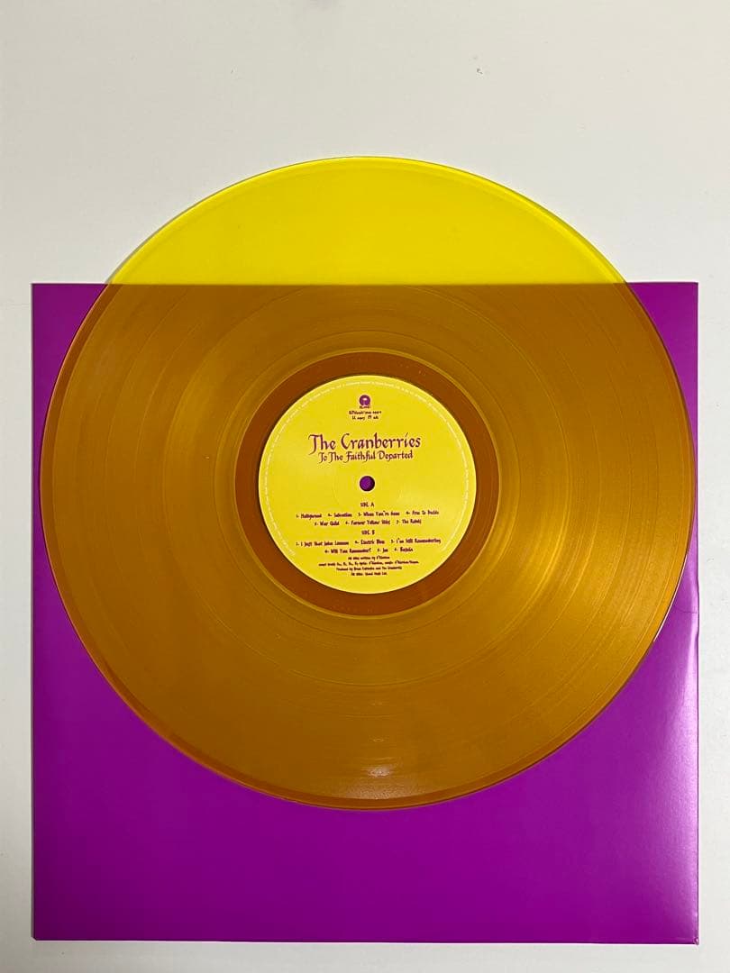 クランベリーズ 限定版 トゥ・ザ・フェイスフル・デパーテッド カラーレコード