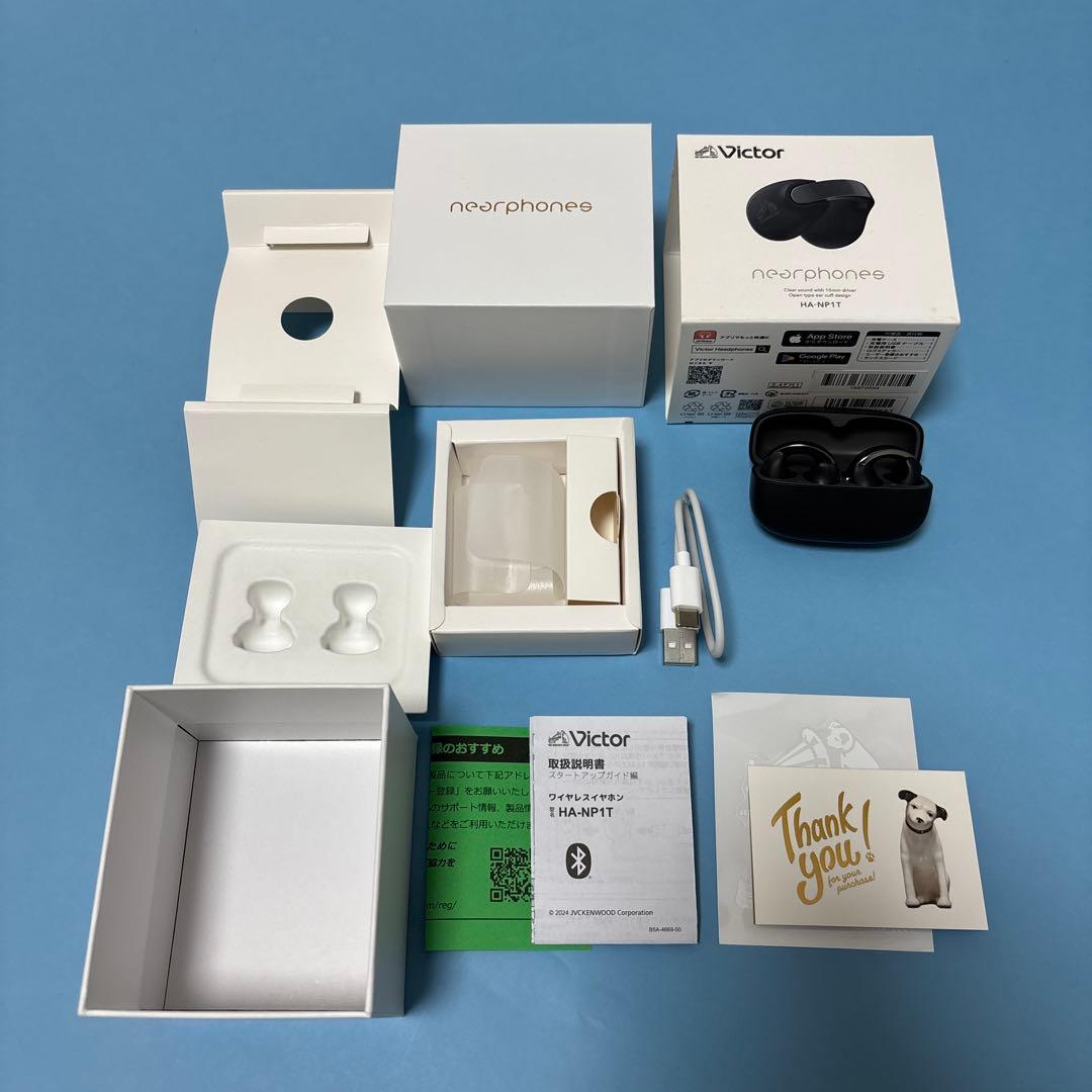 Victor ワイヤレスイヤホン　HA-NP1T-B ブラック